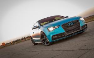Audi S5 Coupe on Carbon Graphite Vorsteiner Wheels (V-FF 104) 2016 года 